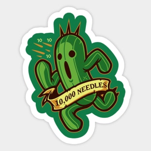 10,000 Needles Sticker